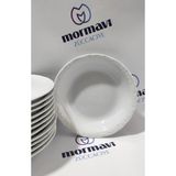 Porland Porselen Anadolu Beyazı 12 Adet 16CM (Küçük) Çukur Yemek Tabak