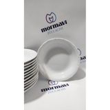 Porland Porselen Anadolu Beyazı 12 Adet 17 Cm (KÜÇÜK) Çukur Yemek Tabak