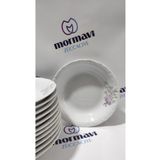 Porland PORSELEN BUKET 12 ADET 19 CM (BÜYÜK) ÇUKUR YEMEK TABAK