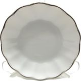 Porland Porselen Platin Desenli 6'lı Çay Tabağı 127912 Şık ve Zarif Tasarım