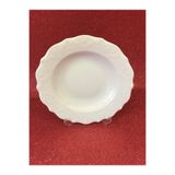 Porland Porselen Queen Beyaz 22 Cm 3lü Yemek Tabağı Çukur Tabak (3 ADET)