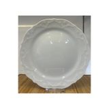 Porland Porselen Queen Beyaz 25 Cm 3'lü Düz Servis Tabağı Sunum Tabağı (3 ADET)