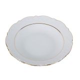 Porland Queen Altın Yaldız 22 cm Çukur Tabak