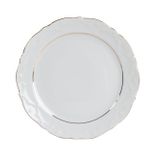 Porland Queen Altın Yaldız 25 cm 6 Adet Düz Tabak
