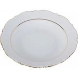 Porland Queen Altın Yaldız Yemek TABAĞI19CM 12LI - 12 Adet