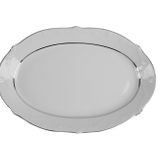 Porland Queen Platin 36 cm Kayık Tabak