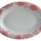 Porland Red Manoir Desen1 23 cm 6 Adet Kayık Tabak