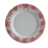 Porland Red Manoir Desen1 32 cm Düz Tabak