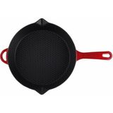 Porland Sapore 28 cm Emzikli Kırmızı Döküm Tava