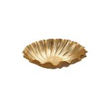 Porland Scallop Altın Rengi 9x38 cm Dekoratif Kase