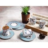Porland Seal 4 Kişilik 85 cc Kahve Takımı