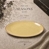 Porland Seasons 24 cm Düz Tabak Porselen Yemek ve Servis Tabağı 1 Adet - Sarı