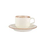 Porland Seasons Bej 190 cc Tabaklı Çay Fincanı