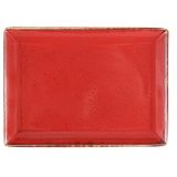Porland Seasons Kırmızı 21x28 cm Kahvaltı Tabağı