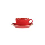 Porland Seasons Kırmızı Tabaklı 250 cc Çay Fincanı