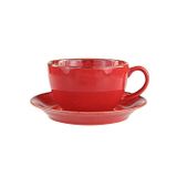 Porland Seasons Kırmızı Tabaklı 370 cc Çay Fincanı