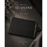 Porland Seasons Siyah Sunum Tabağı 29X18 cm Dikdörtgen Servis Peynir Tabağı - 1 Adet - Antrasit