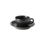 Porland Seasons Siyah Tabaklı 207 cc Çay Fincanı