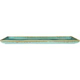 Porland Seasons Turkuaz 35x26 cm Porselen Kahvaltı Tabağı