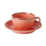 Porland Seasons Turuncu Tabaklı 207 cc Çay Fincanı
