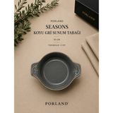 Porland Seasons Yemek Sunum Tabağı Sahan - 15 cm - Koyu Gri