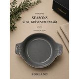 Porland Seasons Yemek Sunum Tabağı Sahan - 21 cm - Koyu Gri