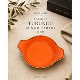 Porland Seasons Yemek Sunum Tabağı Sahan - 21 cm - Turuncu