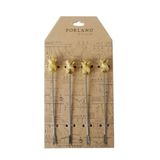 Porland Shiraz Ananas 4 Adet 12 cm Kokteyl Çatalı