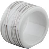 Porland Silver Wavy 5 cm 6 Adet Yüzük Peçetelik