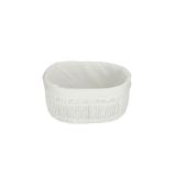 Porland Smyrna Beyaz 39 cm Oval Sepet