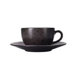 Porland Stoneware Ironstone 250 cc 6 Adet Tabaklı Çay Fincanı