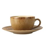 Porland Stoneware Natura 250 cc Tabaklı Çay Fincanı