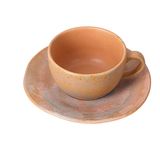 Porland Stoneware Savanna 250 cc Tabaklı Çay Fincanı