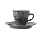 Porland Stoneware Vintage 75 cc Tabaklı Kahve Fincanı