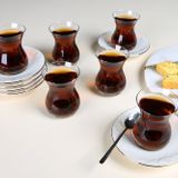 Porland Suzanne Altın Yaldız 12 Parça 6 Kişilik Çay Takımı