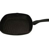 Porland Vilma 28 cm Siyah Izgara Tava