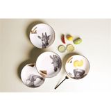 Porland Wild Life 4'lü 17 cm Kase Takımı