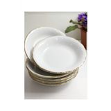 Porland Yaldızlı 16 cm 6'lı Çukur Tabak