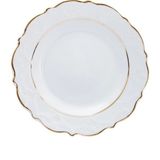 Porland Yaldızlı Porselen 2 20 cm 6'lı Pasta Tabağı