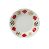 Porland Yonca Kırmızı Porselen Çay Tabağı 11 Cm
