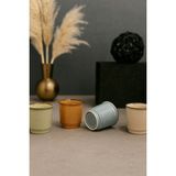 Porline Kadıkızı 4 Parça Calma Cozy 4 Kişilik Porselen Kulpsuz Espresso Fincan Takımı - Renkli