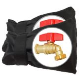 POROLIR Kış Donma Koruması için Dış Mekan Musluk Kapakları, Yükseltilmiş Kalınlaşma 8.5" Y x 6.1" W Dış Bahçe Bataryası Kış için Çoraplar Su Geçirmez Yeniden Kullanılabilir Hortum Önlükleri Yalıtımlı