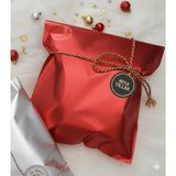 Poros Store Hediye Paketi 10 Adet 25X35 Kırmızı Hazır Yapışkanlı Hediye Poşeti 30 Mikron