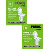 Poros Store Klozet Kapak Örtüsü 2li Paket