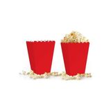 Poros Store Popcorn Kutusu ( Mısır , Cips Kutusu ) 8li Paket Kırmızı