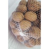 Porpora Shop Ceviz Filesi, Fındık Filesi, Meyve, Sebze Filesi, Promosyon Ürün Filesi, 1 kg ürün taşır, 100 Adet, Cırt Klipsli, Şeffaf Renkli. - 45cm