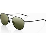 Porsche Design DE 8947 A 56-19 Erkek Güneş Gözlüğü – Siyah Metal Çerçeveli, Polarize Yeşil Mat Cam