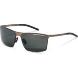 Porsche Design P8667 64 Erkek Güneş Gözlüğü - Gri