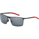 Porsche Design P8667 64 Erkek Güneş Gözlüğü - Siyah