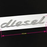Porsche 'diesel' Çamurluk Yazısı Krom 958 559 675 01